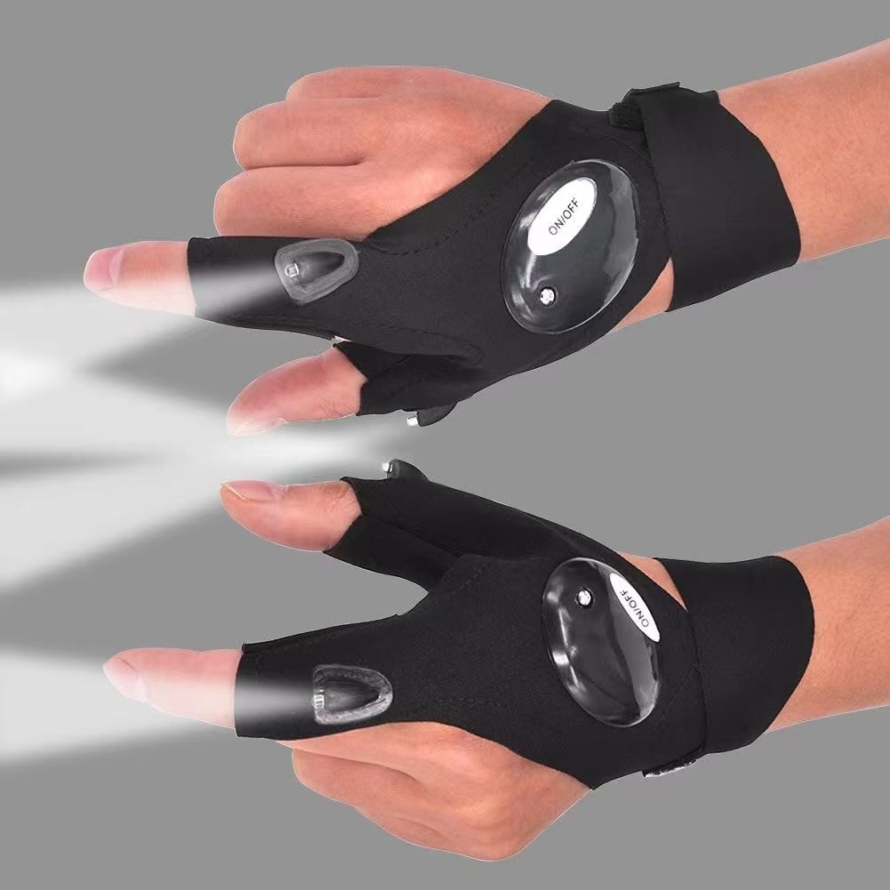 Fingerless Glove LED Flashligh - Spearfishing Glove review and price