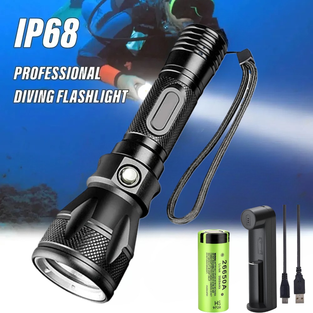 Professional Scuba Diving Flas - Underwater Flashlight review and price
