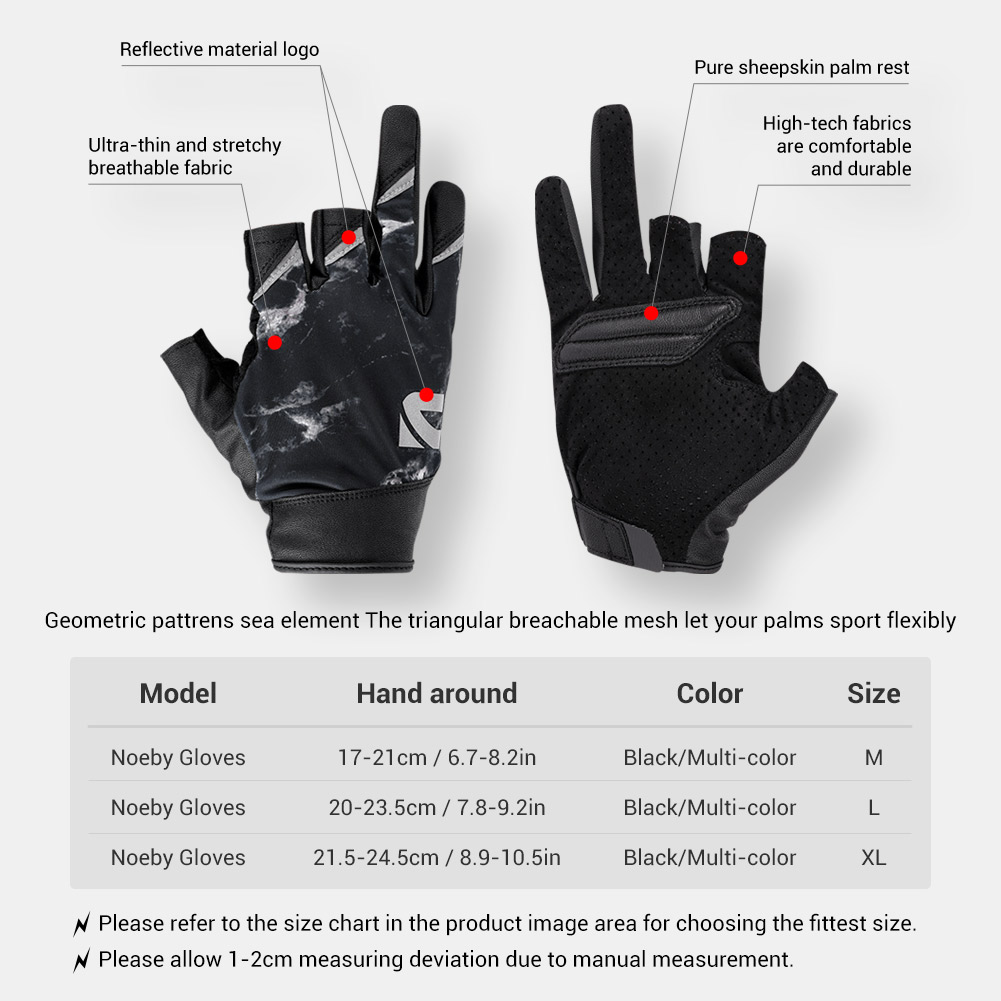 Noeby Half Finger Fishing Glov - Spearfishing Glove review and price
