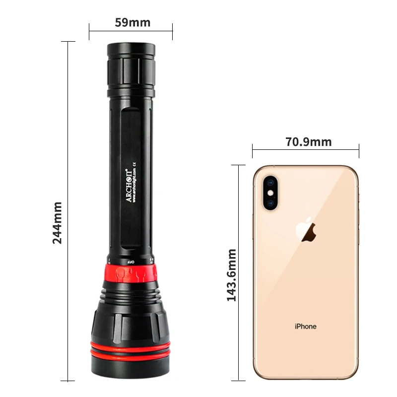 4000LM 4-LED 100M Waterproof D - Underwater Flashlight review and price